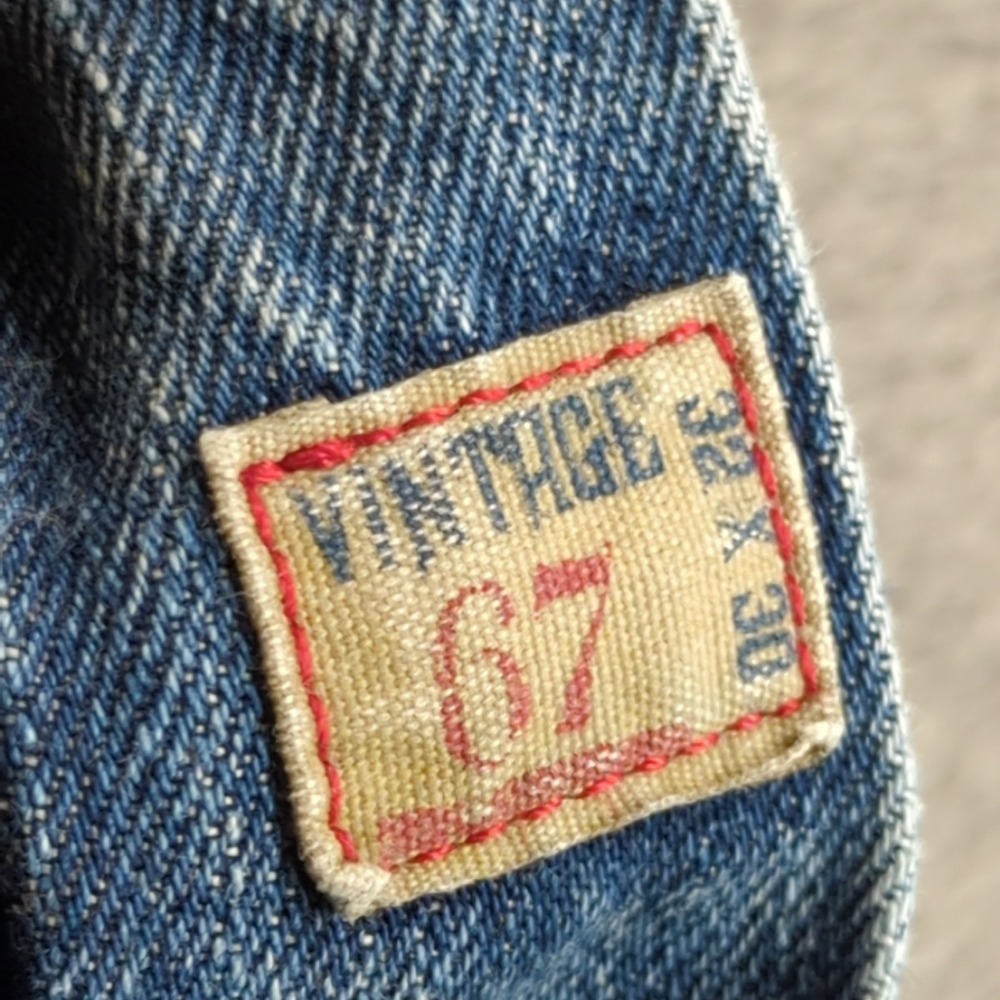 Polo Ralph Lauren Jean Shorts Mens 32 Blue Light Wash Vintage 67 Cut Off Jorts - Picture 5 of 15
